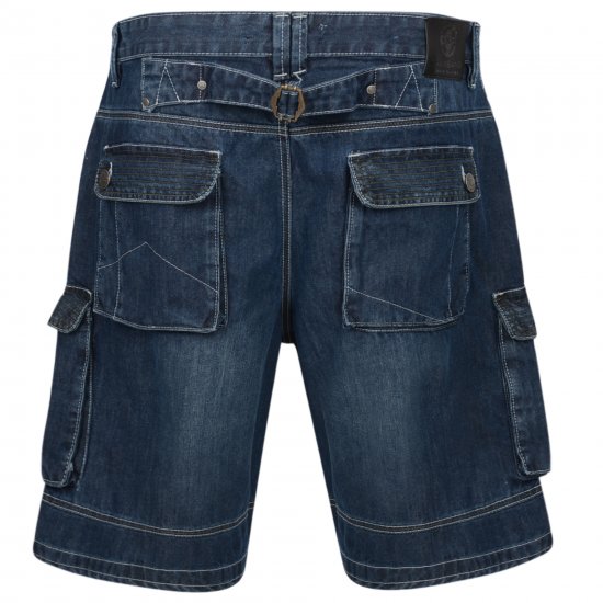 Kam Jeans Francis Dark Used - Shorts - Shorts hommes grande taille