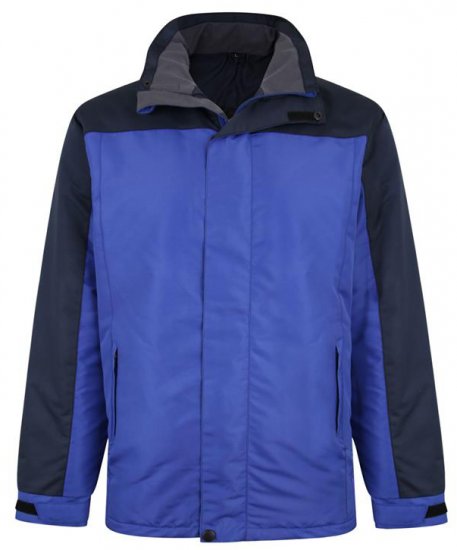Kam Jeans KV113 Padded Waterproof Coat Navy - Vestes - Vestes homme grandes tailles