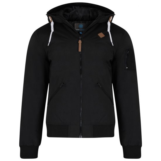 Kam Jeans KV76 Bomber Jacket Black - Vestes - Vestes homme grandes tailles