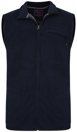 Kam Jeans KV99 Fleece Vest Navy - Sport & outdoor - Vêtements de sport grande taille 