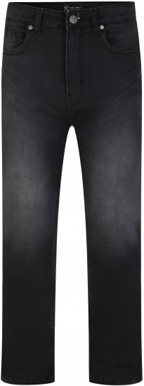 Kam Jeans Nunez Knitted Denim Stretch Fashion Jeans Charcoal - Jeans et pantalons - Jeans et Pantalons grande taille 