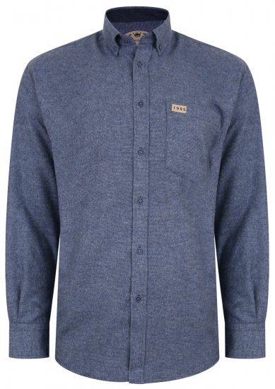 Kam Jeans P683 Two Tone Flannel Weave Shirt - Chemises - Chemises Grandes Tailles Hommes