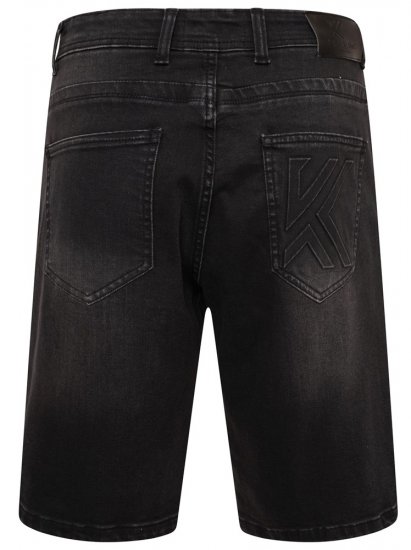 Kam Jeans Vigo2 Jeans Shorts Black Used - Shorts - Shorts hommes grande taille