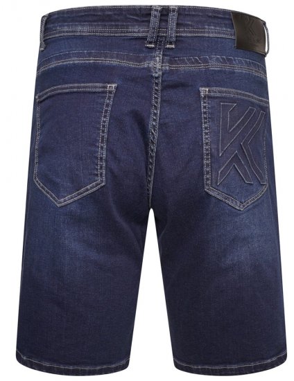 Kam Jeans Vigo2 Jeans Shorts Dark Used - Shorts - Shorts hommes grande taille