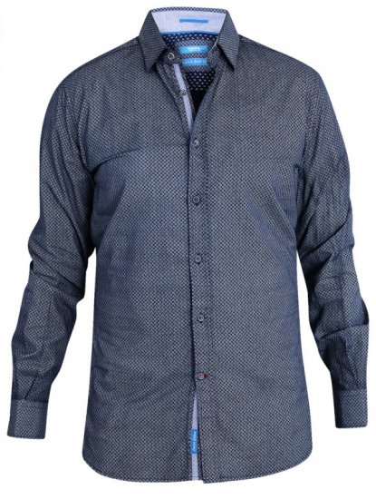 D555 Kermit Long Sleeve Printed Shirt - Chemises - Chemises Grandes Tailles Hommes