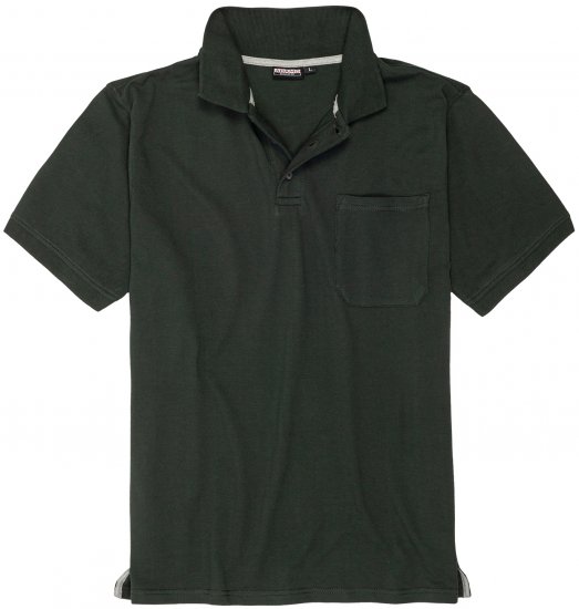 Adamo Klaas Regular fit Polo Shirt with Pocket Pine Green - Polos - Polos homme grande taille