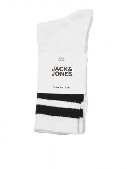 Jack & Jones Travis Chaussettes de tennis Blanc lot de 3 - Sous-vêtements & bain - Sous-vêtements Grande Taille