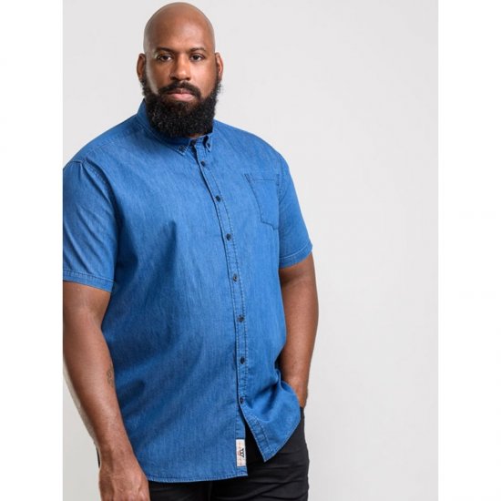 D555 Arnold Denim Shirt - Chemises - Chemises Grandes Tailles Hommes