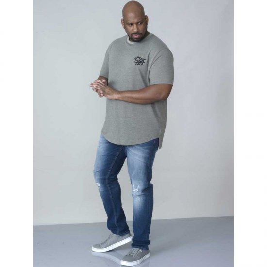 D555 Agler Waffle T-shirt Khaki - T-shirts - T-shirts Homme Grande Taille