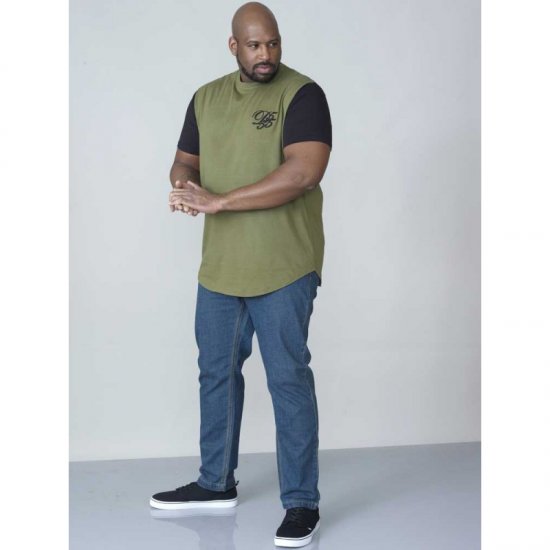 D555 Demarcus Couture T-shirt Khaki - T-shirts - T-shirts Homme Grande Taille