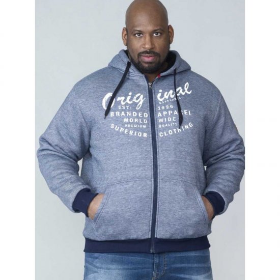 D555 Murdoch Sherpa Lined Hoodie - Sweatshirts & hoodies - Sweatshirts/Hoodies grande taille homme