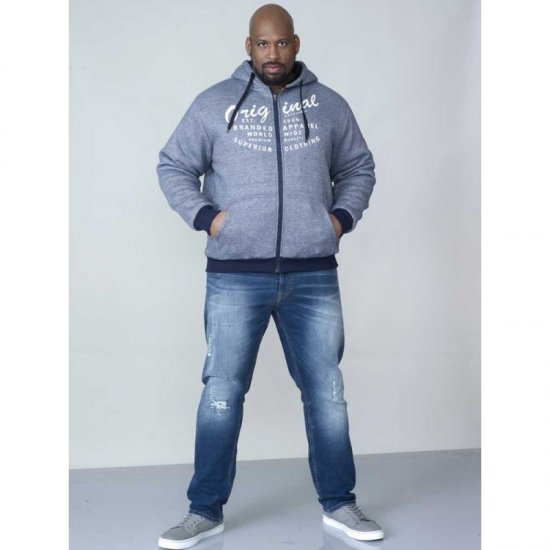 D555 Murdoch Sherpa Lined Hoodie - Sweatshirts & hoodies - Sweatshirts/Hoodies grande taille homme