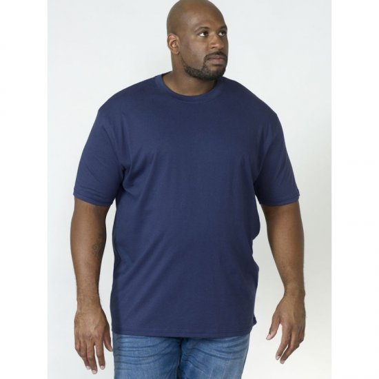 D555 Flyers Crew Neck T-shirt Navy - T-shirts - T-shirts Homme Grande Taille
