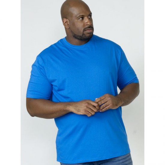 D555 Flyers Crew Neck T-shirt Blue - T-shirts - T-shirts Homme Grande Taille