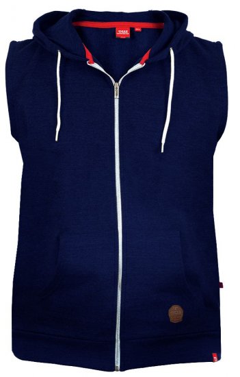 D555 Blake Sleeveless Hoodie Navy - Sweatshirts & hoodies - Sweatshirts/Hoodies grande taille homme