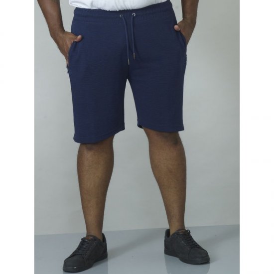 D555 Jackie Ribbed Jersey Shorts Navy - Pantalons/shorts de survêtement - Survêtement/jogging grandes tailles