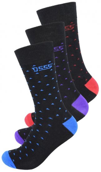 D555 Bolt Cotton Rich Luxury Socks 3-Pack - Sous-vêtements & bain - Sous-vêtements Grande Taille