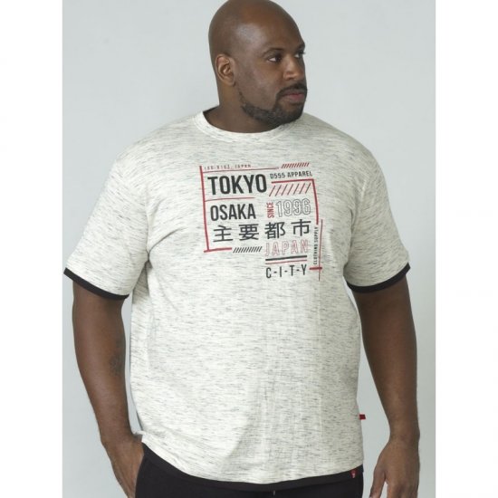 D555 Merlin T-shirt Grey - T-shirts - T-shirts Homme Grande Taille