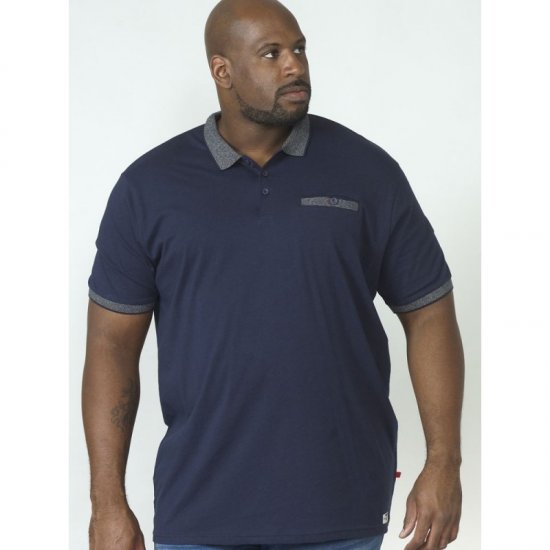 D555 Walker Polo Navy - Polos - Polos homme grande taille