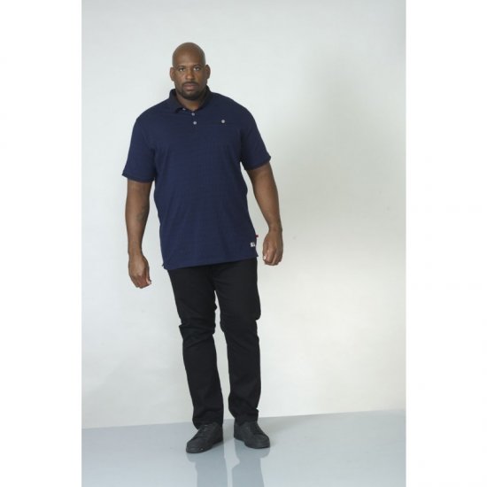D555 Jerell Polo Navy - Polos - Polos homme grande taille