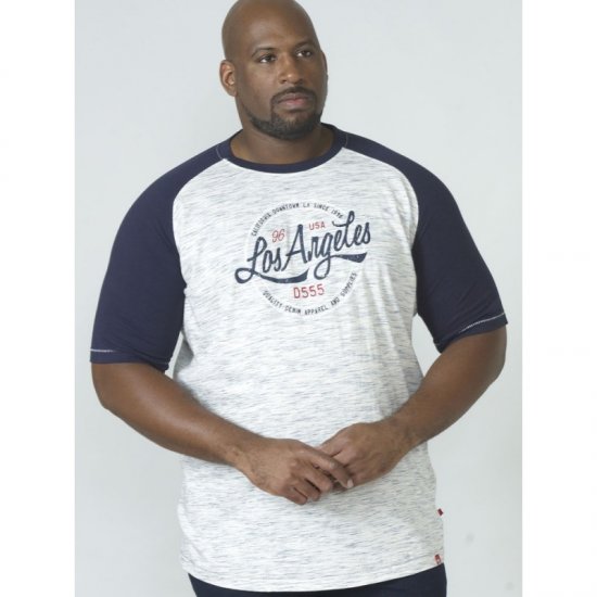 D555 Judson T-shirt Navy - T-shirts - T-shirts Homme Grande Taille