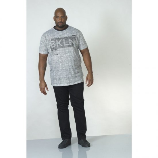 D555 NewYork Brooklyn T-shirt Black - T-shirts - T-shirts Homme Grande Taille