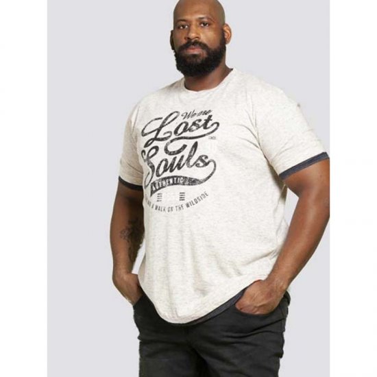 D555 Maiden T-shirt Off White - T-shirts - T-shirts Homme Grande Taille