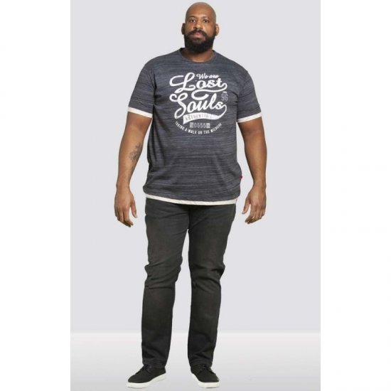 D555 Maiden T-shirt Black - T-shirts - T-shirts Homme Grande Taille