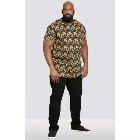 D555 Dave Couture T-shirt Black - T-shirts - T-shirts Homme Grande Taille