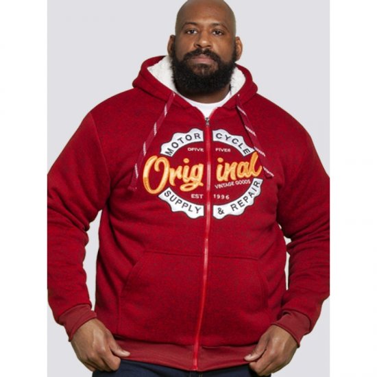 D555 Rylan Hoodie Red - Sweatshirts & hoodies - Sweatshirts/Hoodies grande taille homme