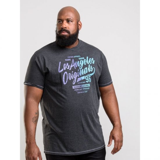 D555 Simmons T-shirt Black - T-shirts - T-shirts Homme Grande Taille