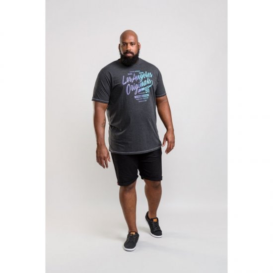 D555 Simmons T-shirt Black - T-shirts - T-shirts Homme Grande Taille