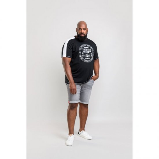 D555 Walton T-shirt Black - T-shirts - T-shirts Homme Grande Taille