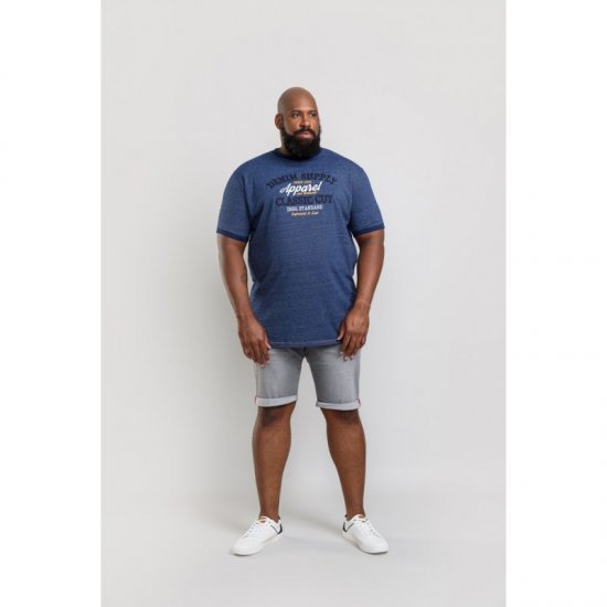 D555 Kody T-shirt Navy - T-shirts - T-shirts Homme Grande Taille