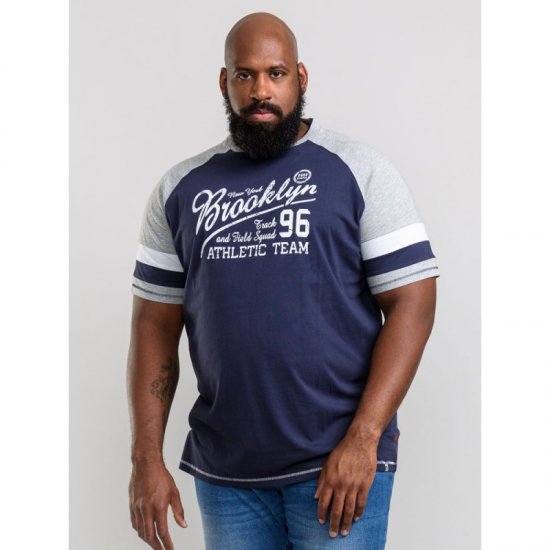 D555 Jones T-shirt Navy - T-shirts - T-shirts Homme Grande Taille