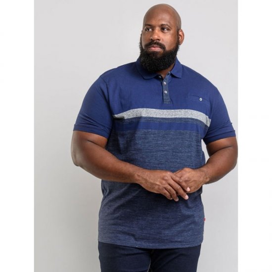 D555 Lawson Polo Navy - Polos - Polos homme grande taille