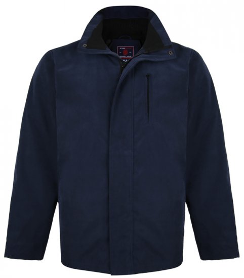 Kam Jeans KV111 Smart Casual Jacket Navy - Vestes - Vestes homme grandes tailles