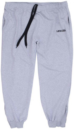 Lavecchia 2018 Sweatpants with Zippered Cuff Grey - Pantalons/shorts de survêtement - Survêtement/jogging grandes tailles