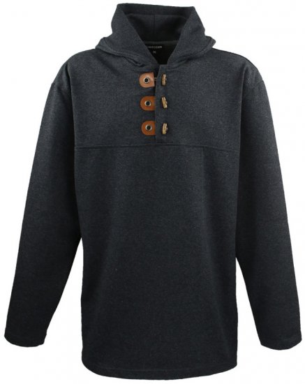 Lavecchia 605 Pullover Hoodie Charcoal - Sweatshirts & hoodies - Sweatshirts/Hoodies grande taille homme