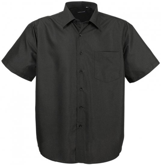 Lavecchia Classic Short Sleeve Shirt Black - Chemises - Chemises Grandes Tailles Hommes