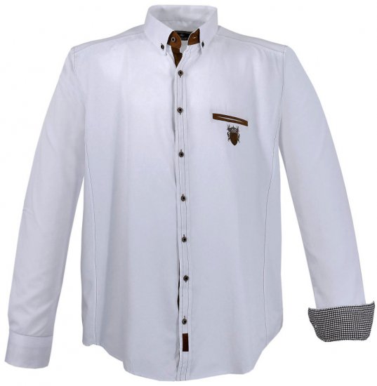 Lavecchia 1980 Long sleeve Shirt Snow White - Chemises - Chemises Grandes Tailles Hommes
