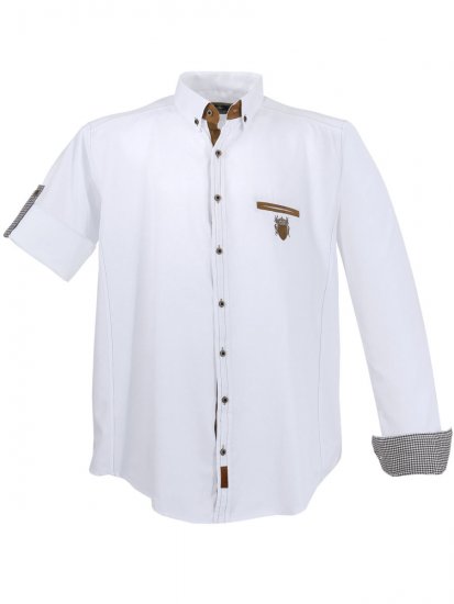 Lavecchia 1980 Long sleeve Shirt Snow White - Chemises - Chemises Grandes Tailles Hommes