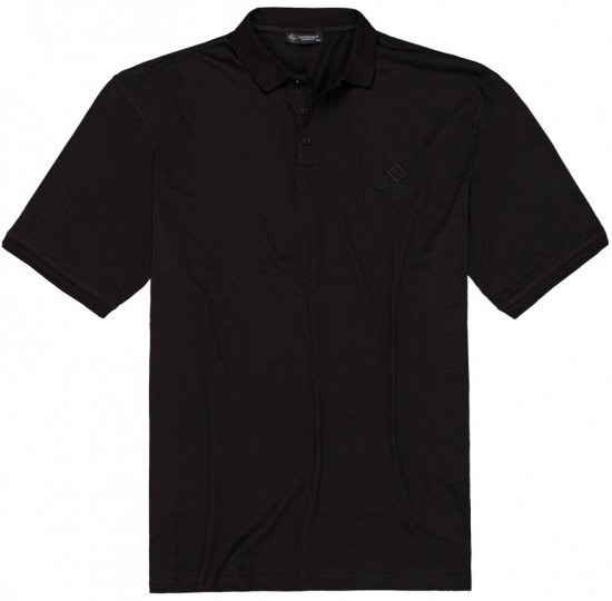 Lavecchia 1000 Pique Polo Black - Polos - Polos homme grande taille