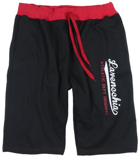 Lavecchia 2017 Sweatshorts Black/Red - Pantalons/shorts de survêtement - Survêtement/jogging grandes tailles
