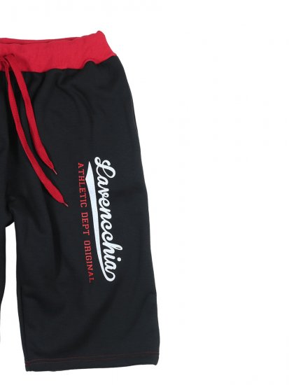 Lavecchia 2017 Sweatshorts Black/Red - Pantalons/shorts de survêtement - Survêtement/jogging grandes tailles