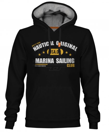 Motley Denim Leeds Hoodie Black - Sweatshirts & hoodies - Sweatshirts/Hoodies grande taille homme