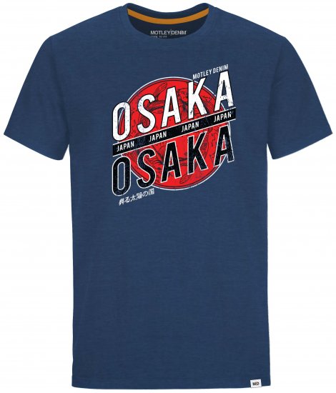 Motley Denim Leicester T-shirt Dark Indigo - T-shirts - T-shirts Homme Grande Taille