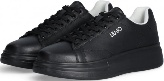 Liu Jo Big 01 Leather Sneakers Black/Black - Chaussures homme 40-52 - 