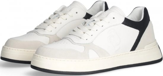 Liu Jo Boy 01 Leather/Suede Sneakers White/Black - Chaussures homme 40-52 - 
