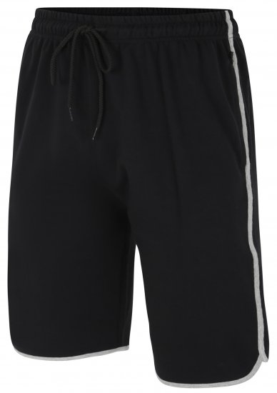 Kam Jeans 3312 Jersey Gym Shorts Black - Pantalons/shorts de survêtement - Survêtement/jogging grandes tailles